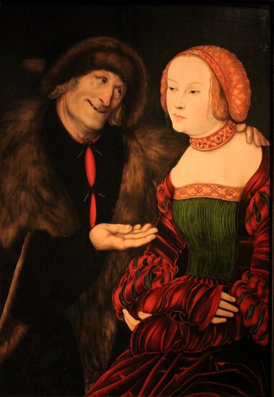 The Old Lover by Lucas Cranach the Elder